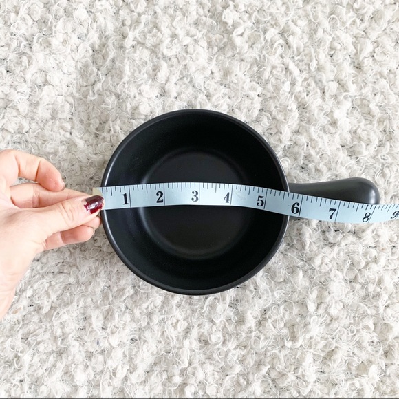 Rae Dunn Black YUM Bowls with Handle Set of 4 NWT - Picture 5 of 5